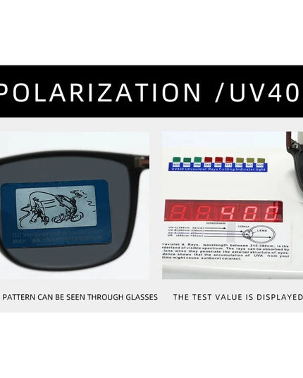 Luxury Square Vintage Polarized Cycling Sunglasses Men Women Fashion Travel Driving Fishing Sun Glasses Male Eyewear UV400