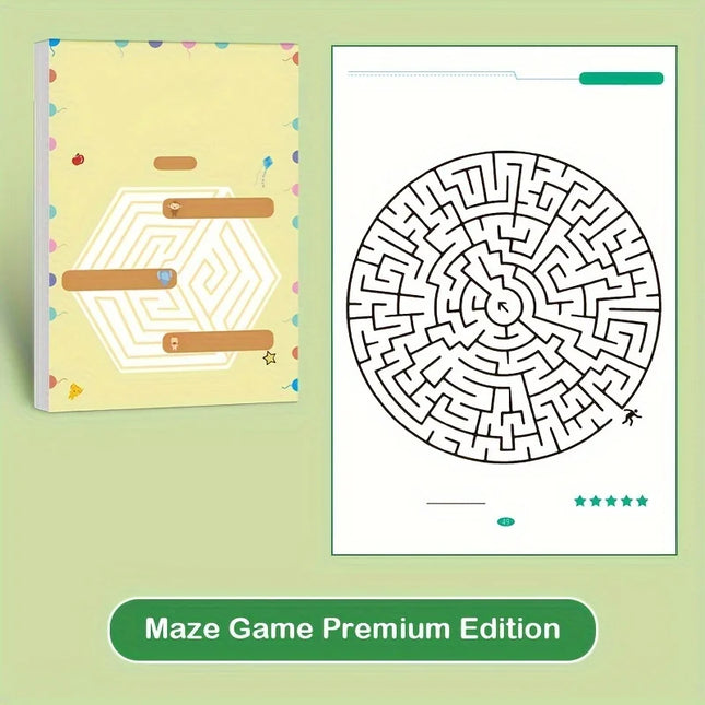 Montessori Maze Game Book, Concentration Training Maze Game, Early Development Toys Book