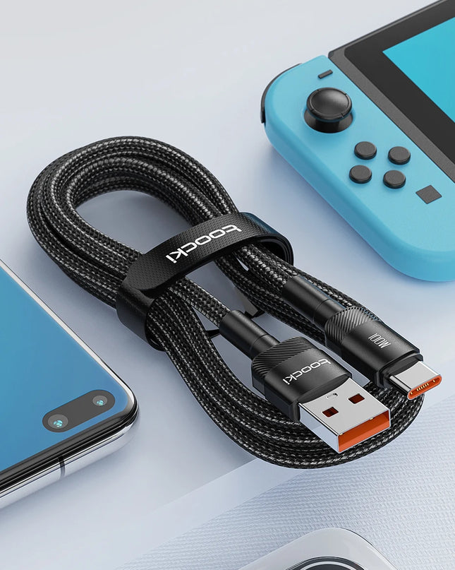 Toocki USB Type C Cable Fast Charging USB C Charger Cord For iPhone 15 14 13 12 11 Huawei P40 P30 Realme Oppo Oneplus Samsung