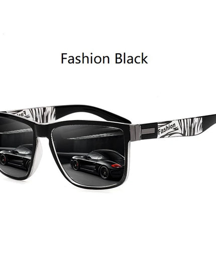 4 PCS Fashion Vintage Pattern Square Sunglasses Men Women Fishing Driving Man Luxury Brand Designer Sun Glasses UV400 Eyewear ﻿