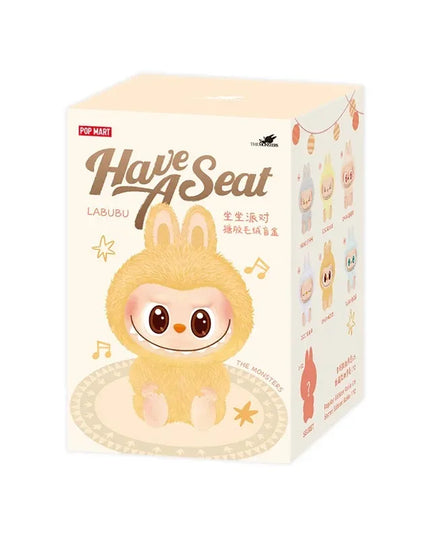 Genuine THE MONSTERS LABUBU Sitting Party Series Vinyl Plush Blind Box Figurine Surprise Hanging Birthday Gift From POP Mart