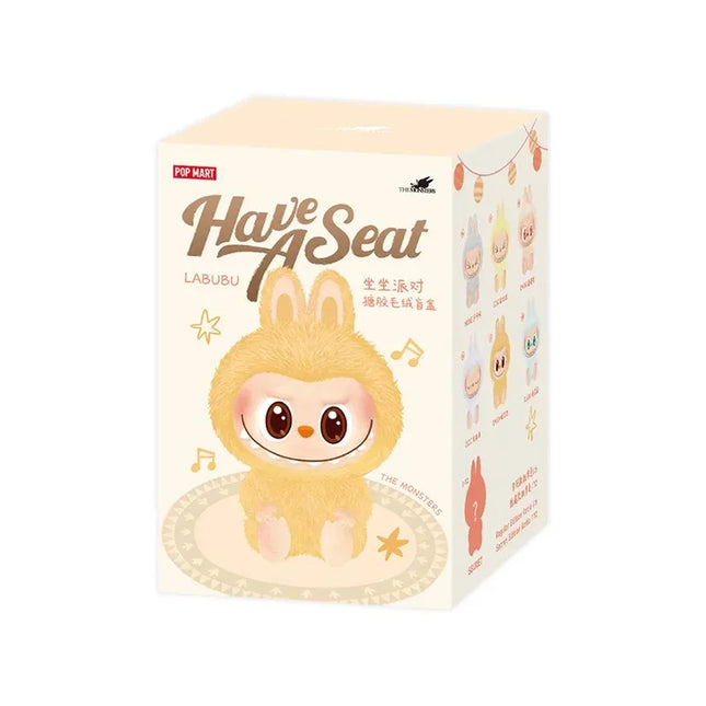 Genuine THE MONSTERS LABUBU Sitting Party Series Vinyl Plush Blind Box Figurine Surprise Hanging Birthday Gift From POP Mart