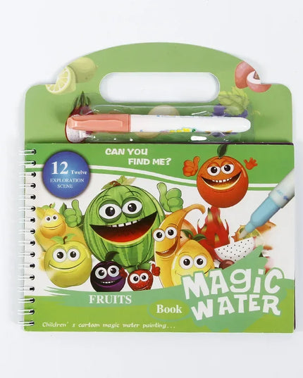 Magic Water Drawing Book - Reusable Montessori Toddler Toy, Mess-Free Painting for Early Education