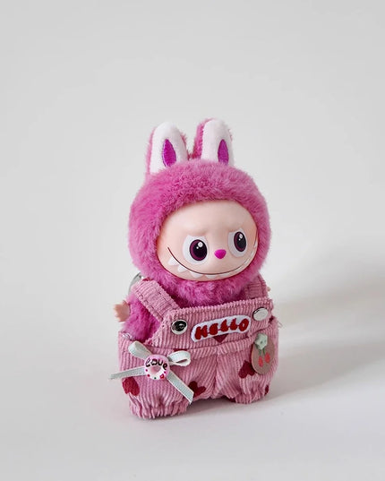Cute Love overalls For mini labubu clothing Labubu 4.0 The Monsters Pin for Love Series doll outfit Accessories toy gifts