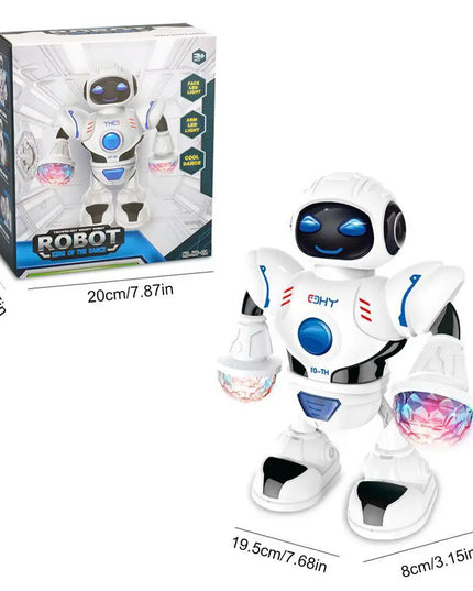 Robot Toys For Kids 360 Spinning Music Dancing Robots With Colorful Lights Toddlers Smart Interactive Electronic Toy Baby