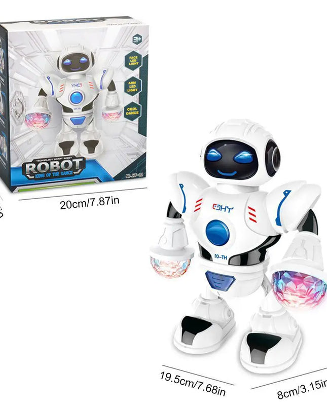 Robot Toys For Kids 360 Spinning Music Dancing Robots With Colorful Lights Toddlers Smart Interactive Electronic Toy Baby