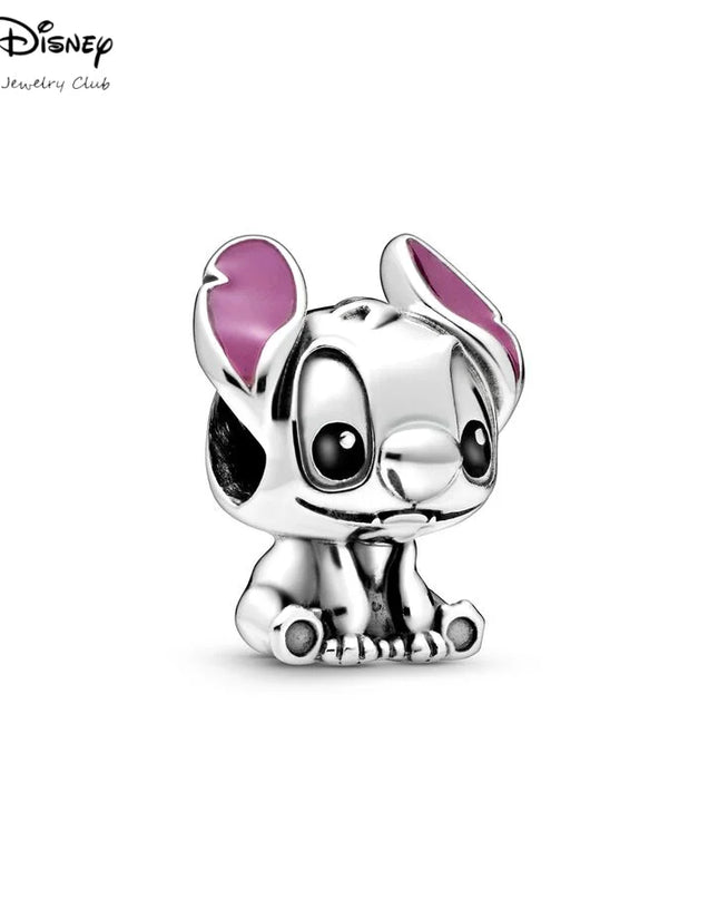 MINISO Cartoon NEW DIY  Lilo & Stitch Angel Charm Bead Hot Sale Fashion Women Jewelry Fit  Europeans  2025
