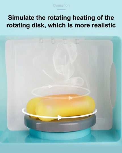 Kitchen Toys Set Kids Pretend Play Home Appliances Washing Machine Toaster Microwave Juicer Egg Cooker Girls Boys Play House Toy