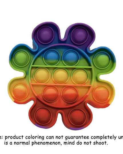 Push Pop Bubble Fidget Sensory Toy Stress Relief Toys Pack for Kids Adults Rainbow Anti-Anxiety Tools Office Stress Relief Toys