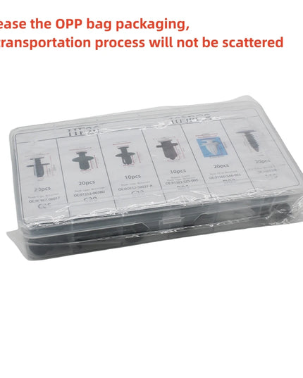100pcs Auto Fastener Clip Kit Fender Rivet Clips Car Body Push Retainer Pin Rivet Bumper Door Trim Panel Retainer Car Clips