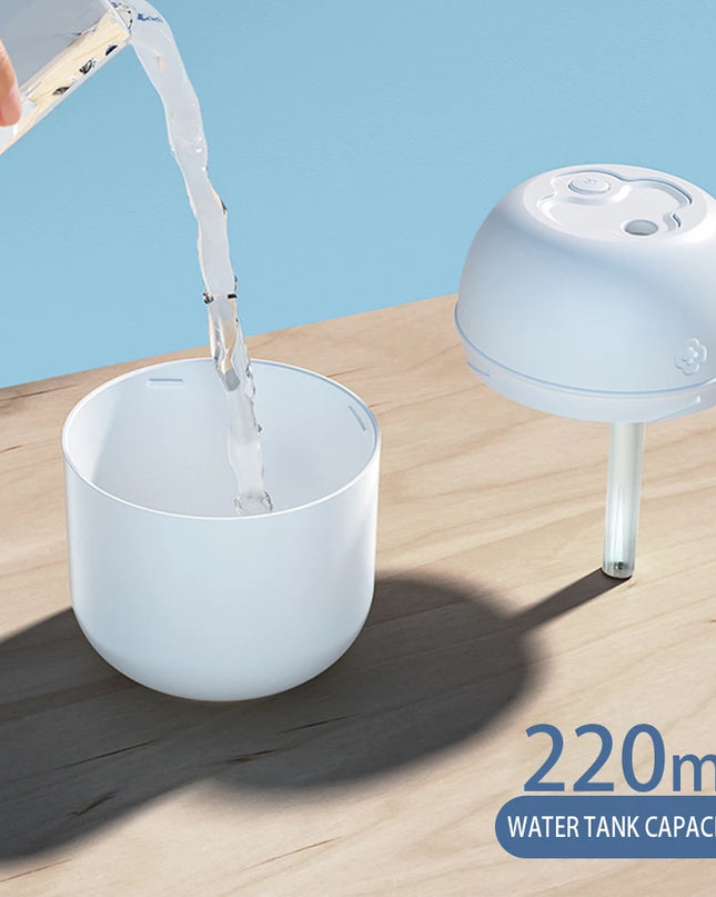 Mini Portable Air Humidifier USB Atomizer Aroma Diffuser Desktop Indoor Household Mute Hydrating Air Atomization Humidifie