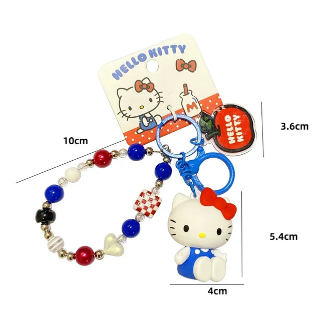 New Hello Kitty Creative Keychain Backpack Pendant Car Interior Couple Accessories Cartoon Decoration Children's Birthday Gift