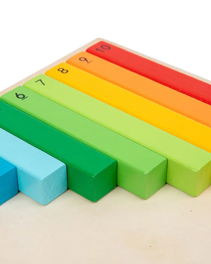 Wooden Montessori Teaching Aids Math Toys Color Fraction Sticks Kindergarten Early Education Learning Educational Toys For Kids