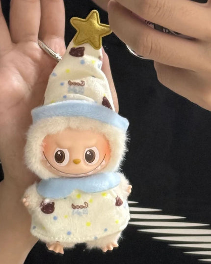 New For Mini Labubu 4.0 The Monsters Pin for Love Series Spring in the Wild Animal Jumpsuit Set For Labubu Doll Accessories Gift