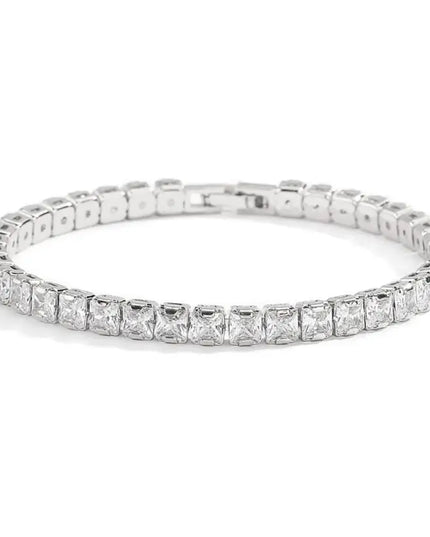 Real 3MM D VVS Moissanite Tennis Bracelet Passes Diamond Sparkling Test Solid S925 Jewelry Wedding Women Gift