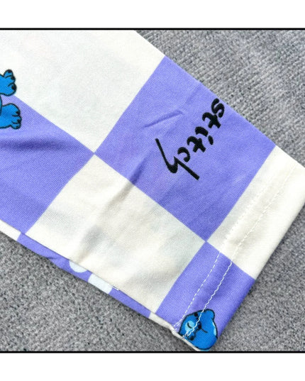 New Spring Children's Clothing Sets Stitch Angel Boy Sleepwear Long sleeved pants Clothes Kids Pajamas Set Baby Girls Pyjamas