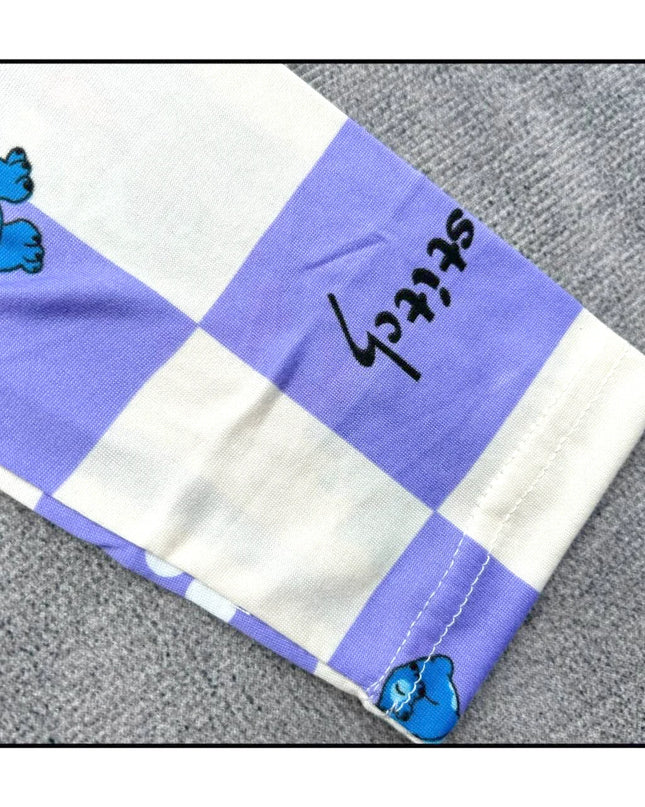 New Spring Children's Clothing Sets Stitch Angel Boy Sleepwear Long sleeved pants Clothes Kids Pajamas Set Baby Girls Pyjamas