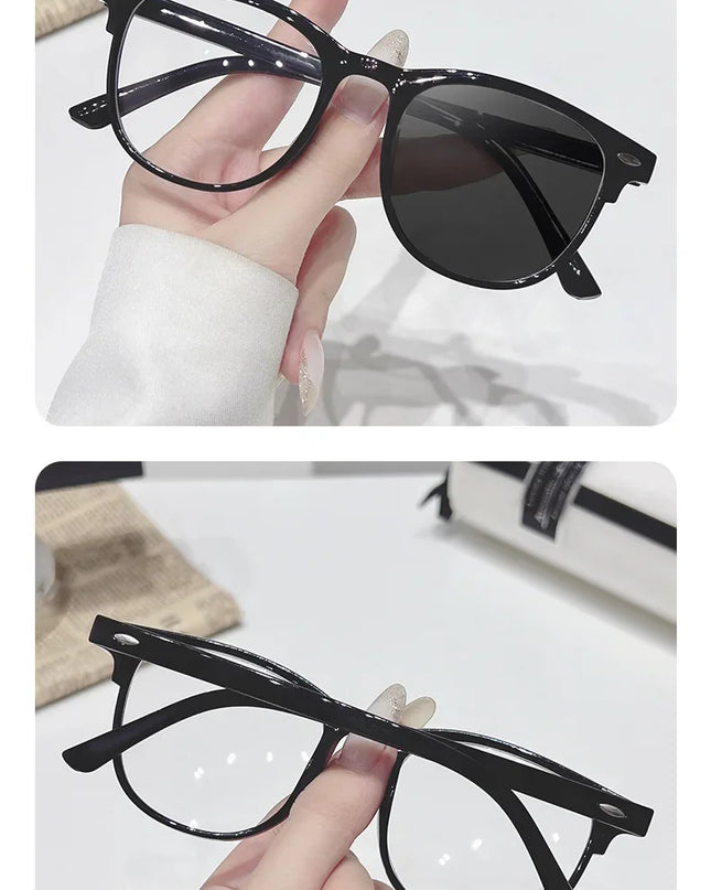 2025 Brand New Sunglasses for Men Women Photochromic Lenses Korean Style Trendy Eyewear Summer Outdoor Beach Sun Glasses