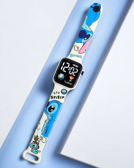 New Stitch Children Watches Girls Reloj Inteligente Para Niños Niña Reloj Hello Kitty Digital Watch Women Relógio Infantil