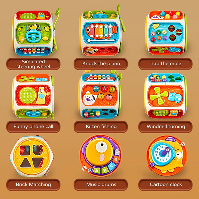 Montessori Sensory Toys for Children Cognitive Development Games with Color Sorting and Shape Learning Activities 3 Years Gifts