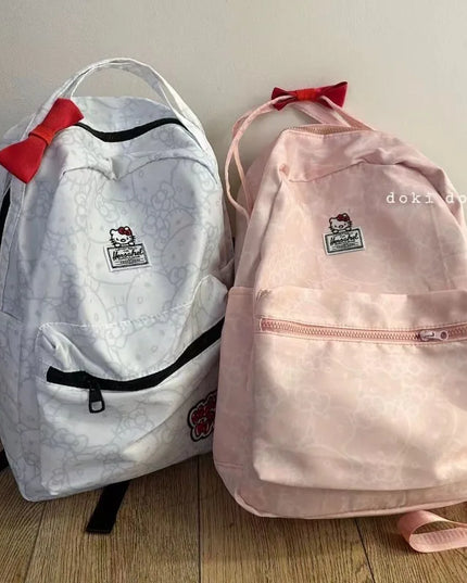 Hello kitty cartoon backpack Sanrio new animation cute student school bag outdoor travel storage large capacity backpack gift
