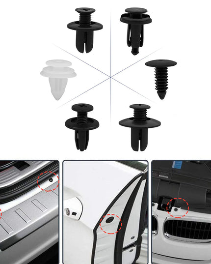 Auto Fastener Clip Mixed Car Body Push Retainer Pin Rivet Bumper Door Trim Panel Fastener Kit Car Clips Box or Bag packaging
