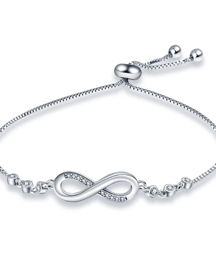 Bracelet Original 925 Silver Lucky Symbol Zircon Bracelet Luxury Jewelry For Woman Romantic Valentine's Day Jewelry Gifts