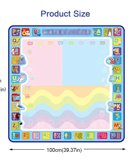 Magic Water Drawing Mat Coloring Doodle Mat with Magic Pens Educational Toys  Painting Board Montessori Toys for Kids Gifts