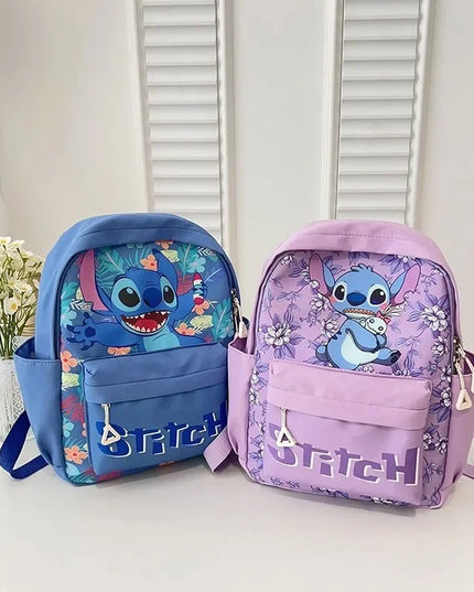 2025New Disney Lilo and Stitch Backpack Kawaii Cartoon Anime Printed Accessories Storage Bag Children's Casual Shoulder Bag Gift