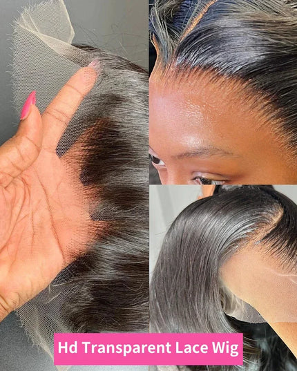 30 40 Inch 13x6 Hd Lace Frontal Human Hair Wigs 250 High Density Straight Front Wig 13x4 Pre Plucked Black Brazilian For Wowan