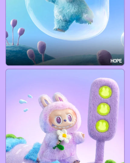 POP MART Cute Decoration The Monsters Plush Doll  Blind mystery Box Big into Energy Series V3.0 Toy For Collection Home Labubu