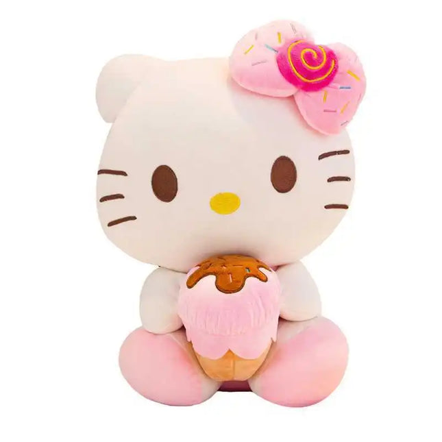 Hello Kitty Filling Plush Toys Stuffed Animal Sanrio Kawaii Kitty Plushie Doll Room Decor High Quailty Gift Girl 30-50cm Doll