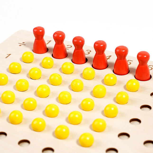 Montessori 99 multiplication Board  Maths Teaching Aids Multiplication and Division Board Early Education Children's Puzzle Toys