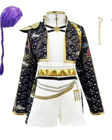 Kpop Girls Stage performance cos Halloween Carnival  theme party performance Idol Roleplay Fashion girls suits