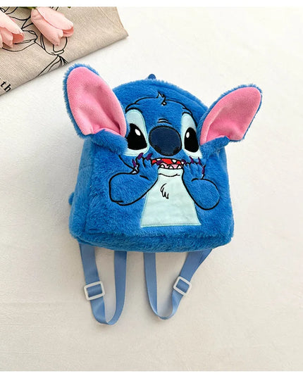 Stitch Backpack  Japanese Blue Funny Cartoon Large-Capacity Student Backpack Kindergarten Bag Kawaii Backpack