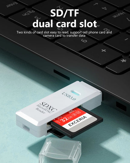 2 in 1 USB 3.0 Card Reader Micro TF sd card Reader usb adapter High Speed Cardreader TF Memory card For PC Laptop Accessories