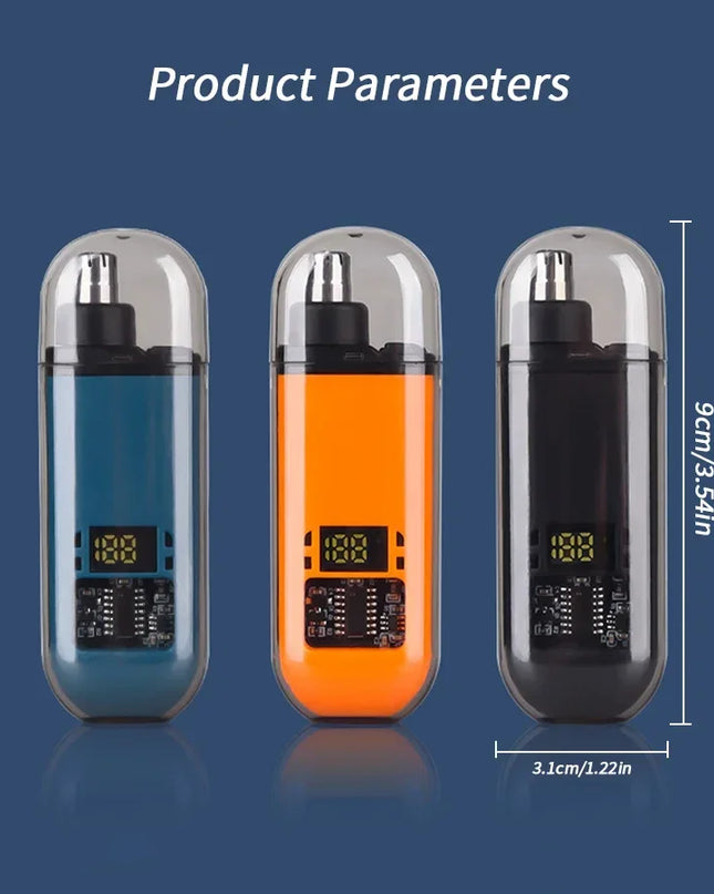 2 In 1 Electric Portable Ear And Nose Hair Trimmer Clipper 2024 Professional Painless Portable Eyebrow For Men