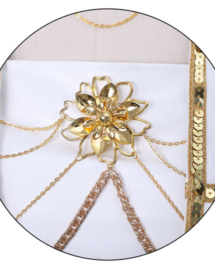 Anime Mira White PU Uniform Cosplay Costume Wig Woman Christmas Halloween Party Clothing