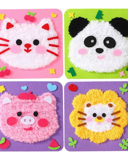 Learn to Sew Toys Cartoon Animals Handmade Dolls Crafting Set Sew Your Own Products Sewing Kits for Kids Learning Education Toys