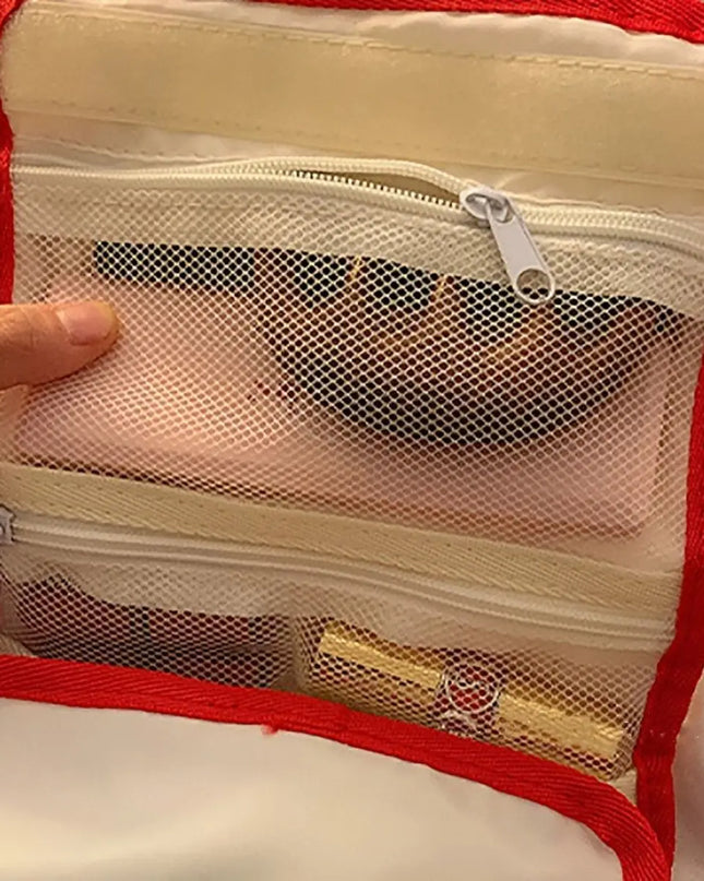 Cute Portable Travel Wash Up Storage Bag Girls Gifts Hello Kitty Kuromi Stitch KT Cat Cartoon Cosmetic Bag For Girl Kawaii Gifts