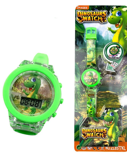 Flash Light Frozen Mickey Kids Watches For Girls Cartoon Spiderman Children Watch Boys School Student Digitel Clock Gifts