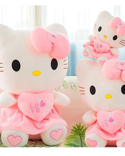 Hello Kitty Plush Stuffed Toys 25-55cm Cute Anime Cartoon Soft Pillow Doll For Children Birthday Xmas Gifts