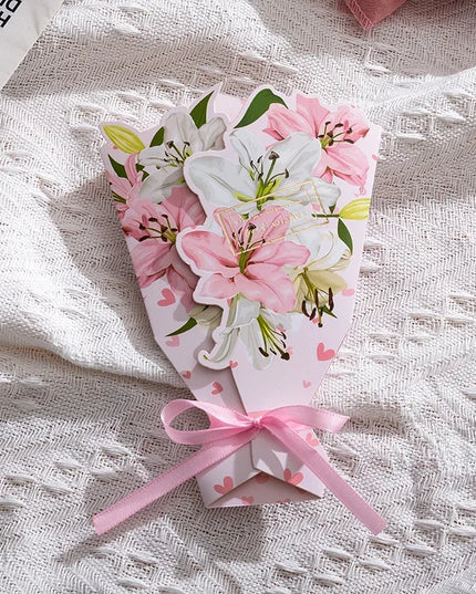 Creative Carnation Thanks Flowers Postcard Exquisite Beautiful Greeting Card Floral Birthday Cards Teacher Day Birthday Gifts