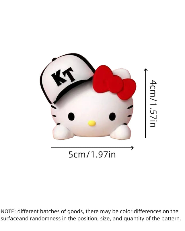 1pc Hello Kawaii Kitty Car Decoration Ornaments Charm DIY Car Display Decoration Ornaments Birthday Gift Valentine's Day Gifts