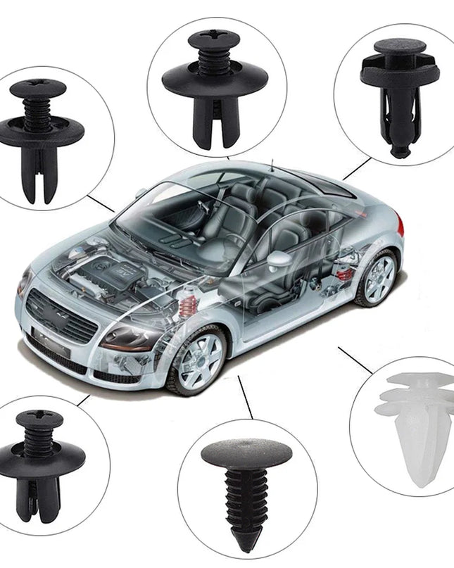 Auto Fastener Clip Mixed Car Body Push Retainer Pin Rivet Bumper Door Trim Panel Fastener Kit Car Clips Box or Bag packaging