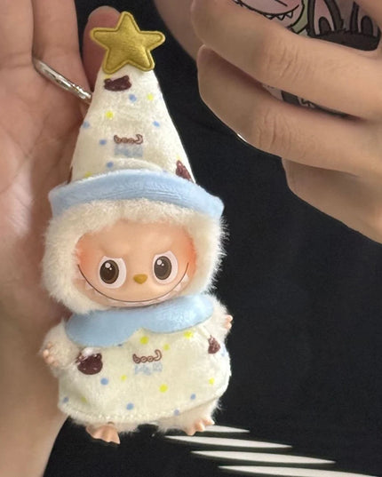 New For Mini Labubu 4.0 The Monsters Pin for Love Series Spring in the Wild Animal Jumpsuit Set For Labubu Doll Accessories Gift