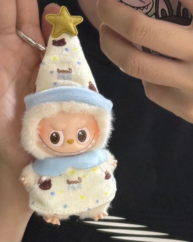 New For Mini Labubu 4.0 The Monsters Pin for Love Series Spring in the Wild Animal Jumpsuit Set For Labubu Doll Accessories Gift