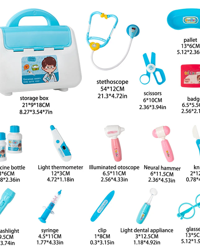 Children Playing House, Little Doctor Toys, Stethoscope, Medical Kit, Male And Female Gifts, Role-Playing, Simulated Nurse Toys