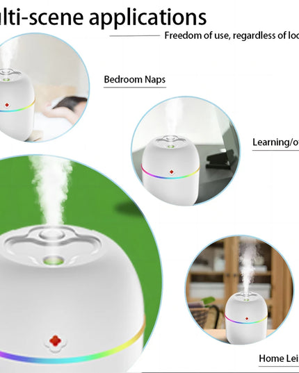 Mini Portable Air Humidifier USB Atomizer Aroma Diffuser Desktop Indoor Household Mute Hydrating Air Atomization Humidifie