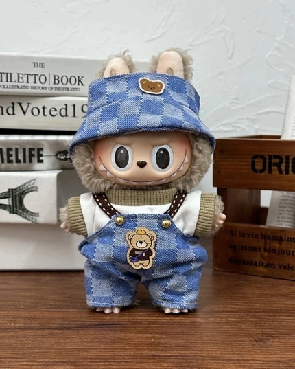 Suitable for 17cm Labubu Clothes Cute Overalls Skirt Suit V1 V2 V3 DIY Clothing Accessories Creative Children's Toy Gifts